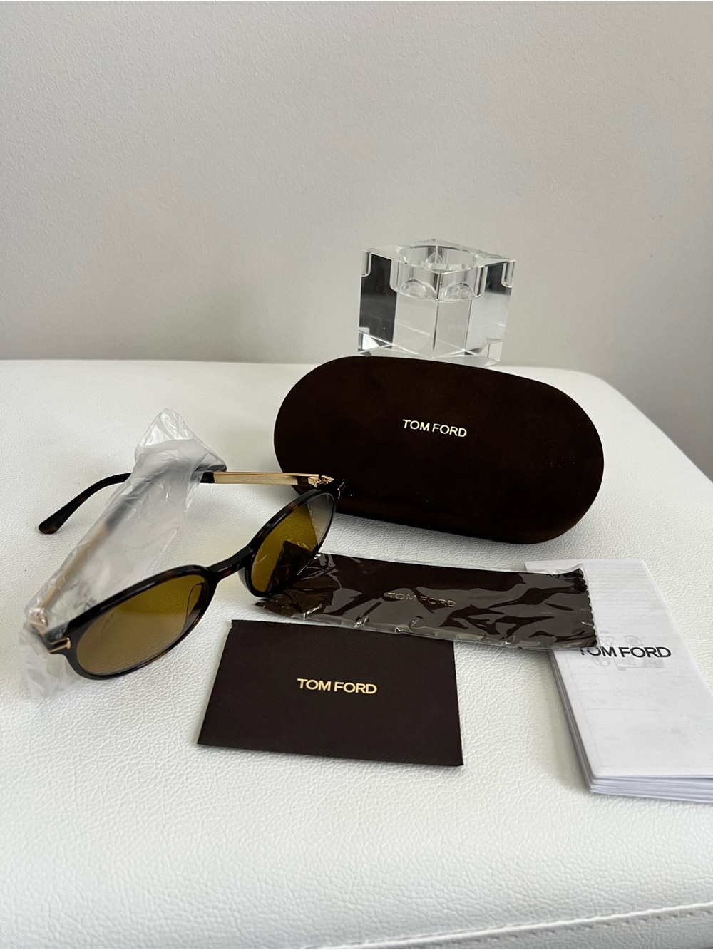 TOM FORD Araki Polarized Brown Phantos Men’s Sunglasses 52-20-140 New!
